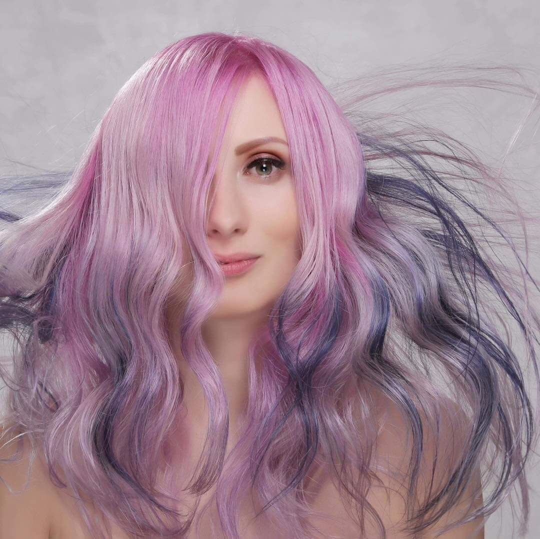 Pastel pink and lavender color